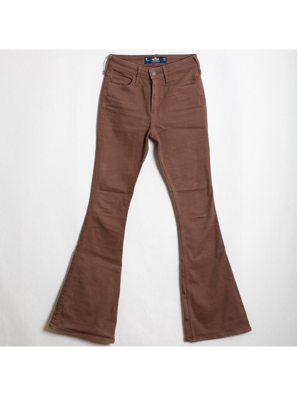 Hollister High-Rise Vintage Flare Jean Brown Size 24 Stretch Flare Leg W24 L32